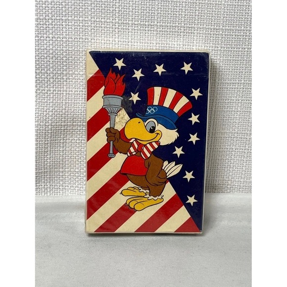 The United States Playing Card Company Other - Vintage 1984 LA Olympics Sam the Eagle Playing Cards New Sealed USPCC Bridge SZ